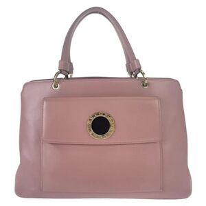 BVLGARI  Shoulder Bag Pink Gold Hardware leather